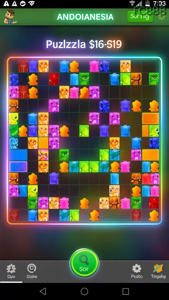 Cuplikan layar 8888 — menu navigasi